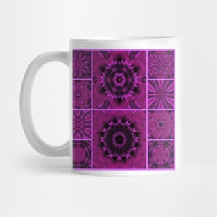 TOP TEN Collage of PURPLE (Floral) HEARTS Mug